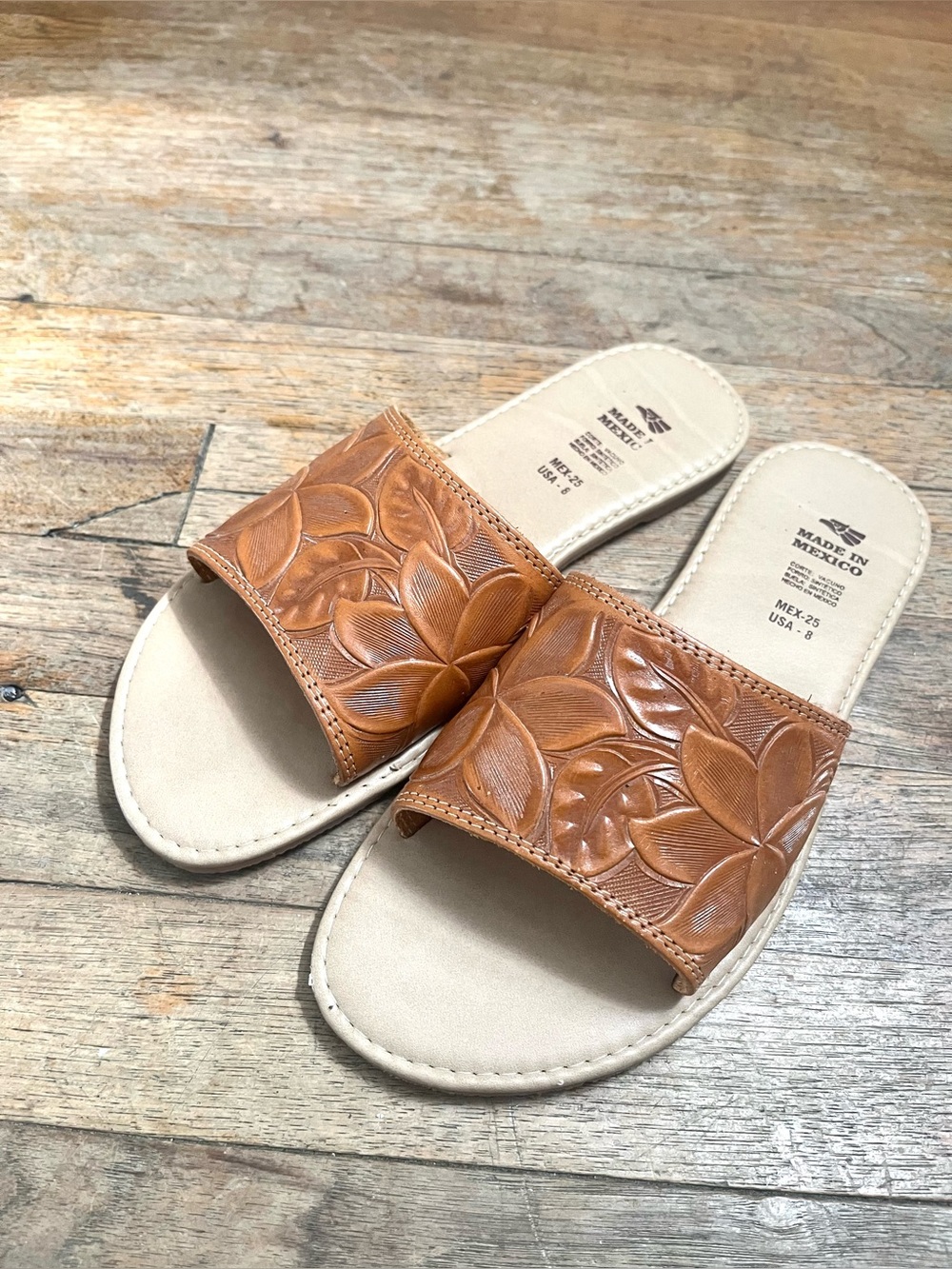 handmade nwot mexican leather sandals